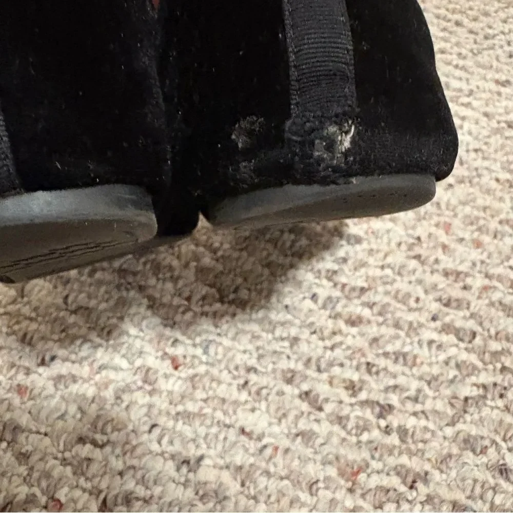 Birdies The Starling Black Velvet Loafers- Size 8